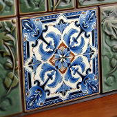 Carreau Indigo Azulejo Bleu Portugais Lisbonne Décor