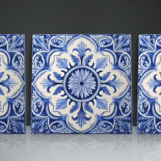 Carreau Indigo Azulejo Bleu Portugais Lisbonne Décor