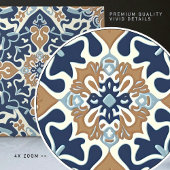 Carreau Indigo Azulejo Bleu Portugais Lisbonne Décor