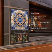 Carreau Indigo Azulejo Bleu Portugais Lisbonne Décor