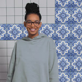 Carreau Indigo Azulejo Bleu Portugais Lisbonne Décor