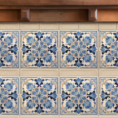 Carreau Indigo Azulejo Bleu Portugais Lisbonne Décor