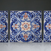 Carreau Indigo Azulejo Bleu Portugais Lisbonne Duotone