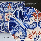 Carreau Indigo Azulejo Bleu Portugais Lisbonne Duotone