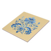 Carreau Indigo Azulejo Blue Portuguese Lisbon Botanical (Côté)