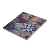 Carreau Indigo bleu marine aqua violet marron céramique ca (Côté)