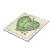 Carreau infirmière exceptionnelle du coeur vert (Côté)