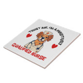 Carreau Infirmière Qualifiée Pawsitively (Côté)