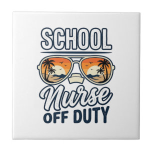 Carreau Infirmière scolaire hors service chemise de lunett