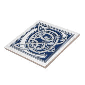 Carreau Initiale celtique C de dragon (Côté)