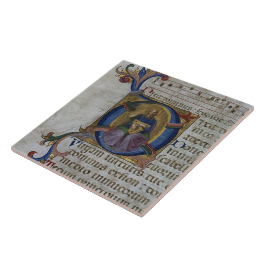 Carreau Initiale "D" de Mme 531 f.169v Historiated (Côté)