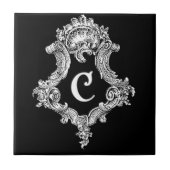 Carreau Initiale de monogramme C (Devant)