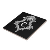 Carreau Initiale de monogramme C (Côté)