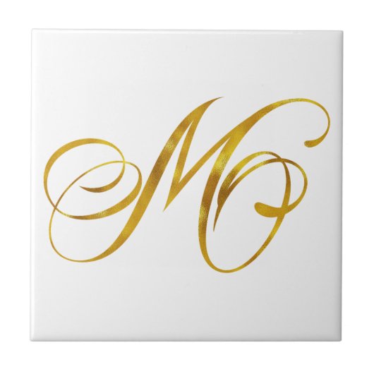 Carreau Initiale faite sur commande de monogrammes de (Devant)