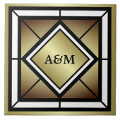 Carreau Initiales de monogramme (Devant)