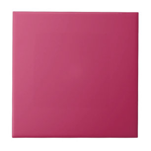 Carreau Innuendo rose foncé, couleur solide Rose rose