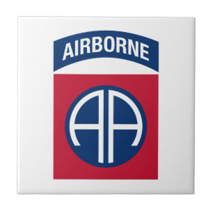 Carreau Insigne de la 82e division aéroportée Vétéran mili