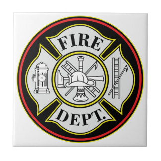 Carreau Insigne rond de corps de sapeurs-pompiers