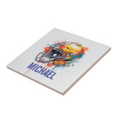 Carreau Inspirational Motivational Football Helmet Name (Côté)