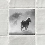 Carreau Inspirations de la nature Chevaux en noir et blanc<br><div class="desc">Consultez notre gamme de produits Nature Inspirations dans nos collections . Merci à des photographes très talentueux !</div>