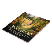 Carreau Inspirer Bible Verse Jean 10 10 Chemin d'automne (Côté)