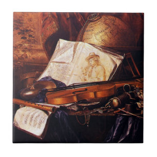 Carreau Instruments de musique Tuile de peinture