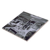 Carreau Intérieur d'un bateau du Nil (photo de b&w) (Côté)