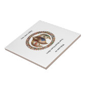 Carreau International Unity Flame with World Flags Emblem  (Côté)