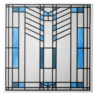 Carreau Interprétation du style scolaire des Prairies no 1