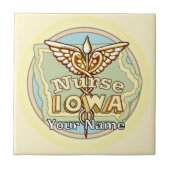 Carreau Iowa Nurse Caduceus Tile (Devant)