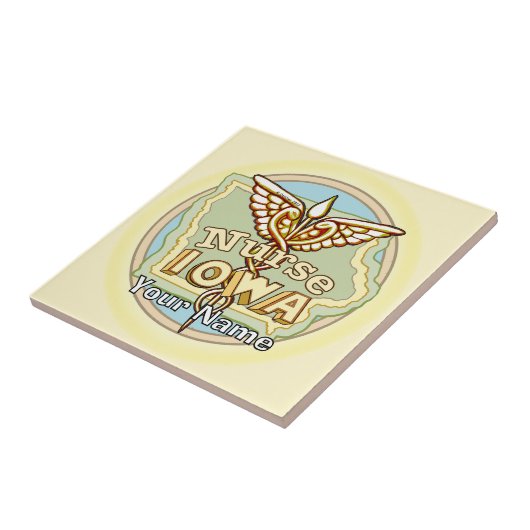 Carreau Iowa Nurse Caduceus Tile (Côté)