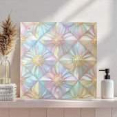 Carreau Iridescent Geometric Floral Star Pattern ID1176