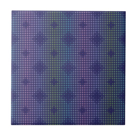 Carreau Iridescent Holographic Dots Pattern (Devant)