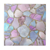Carreau Iridescent Pastel Gemstone Gold Mosaic (Devant)