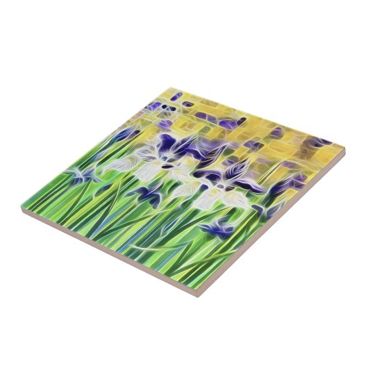 Carreau Iris Abstrait (Côté)