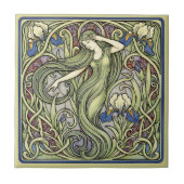 Carreau Iris and Muse Art Nouveau Pat#5 ID1193 (Devant)
