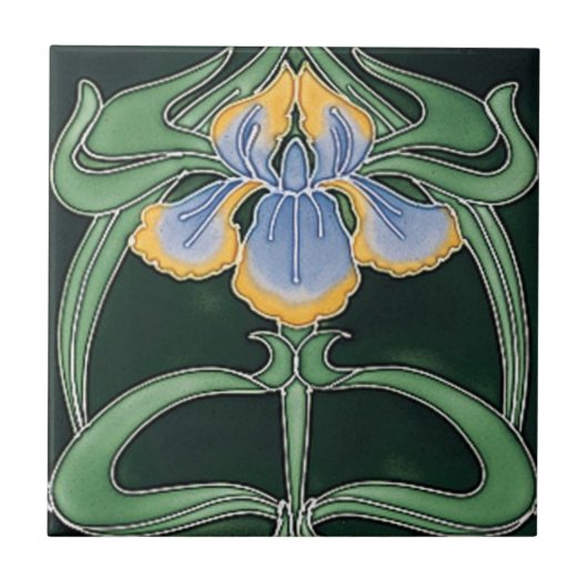 Carreau - Iris Art Nouveau (Devant)