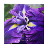 Carreau Iris Japonais Pourpre Fleur Floral (Devant)