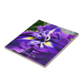 Carreau Iris Japonais Pourpre Fleur Floral (Côté)