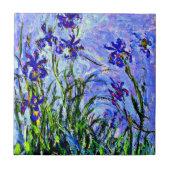 Carreau Iris lilas, peinture de Claude Monet, (Devant)