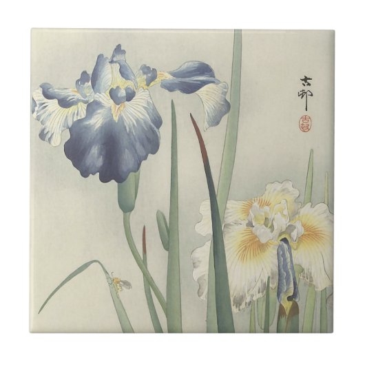 Carreau Iris par Ohara Koson (Devant)