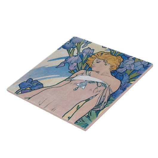 Carreau Iris (Quatre Fleurs), Alphonse Mucha (Côté)
