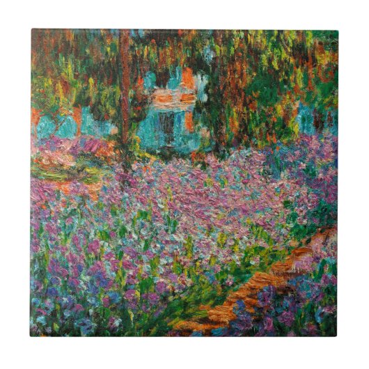 Carreau Irises Monet Garden Fleurs Giverny (Devant)