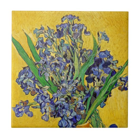 Carreau Irises par Van Gogh (Devant)