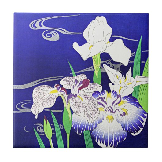 Carreau Irises, tableau de Kogyo Tsukioka (Devant)