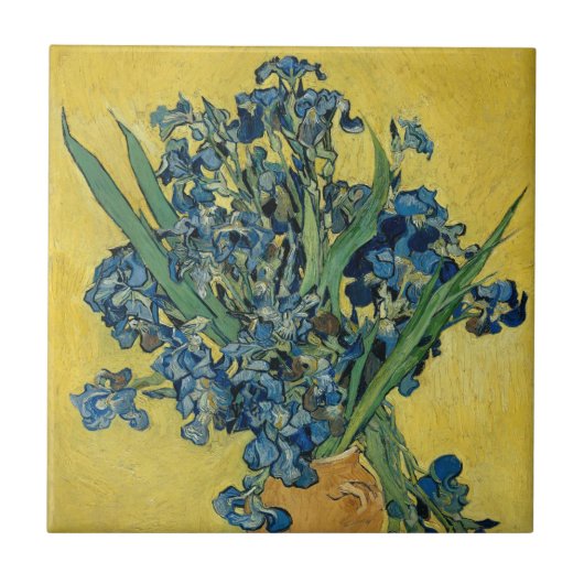 Carreau Irises - Vincent van Gogh Art (Devant)
