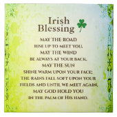 Carreau Irish Blessing, que la route monte pour vous renco (Devant)