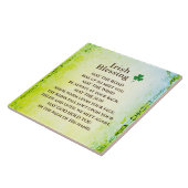 Carreau Irish Blessing, que la route monte pour vous renco (Côté)