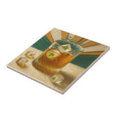 Carreau Irish Whiskey Tumbler Shamrock Ice "Sláinte!" (Côté)