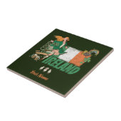 Carreau Irlande Drapeau Ancien Saint-Patrick Retro Fête de (Côté)